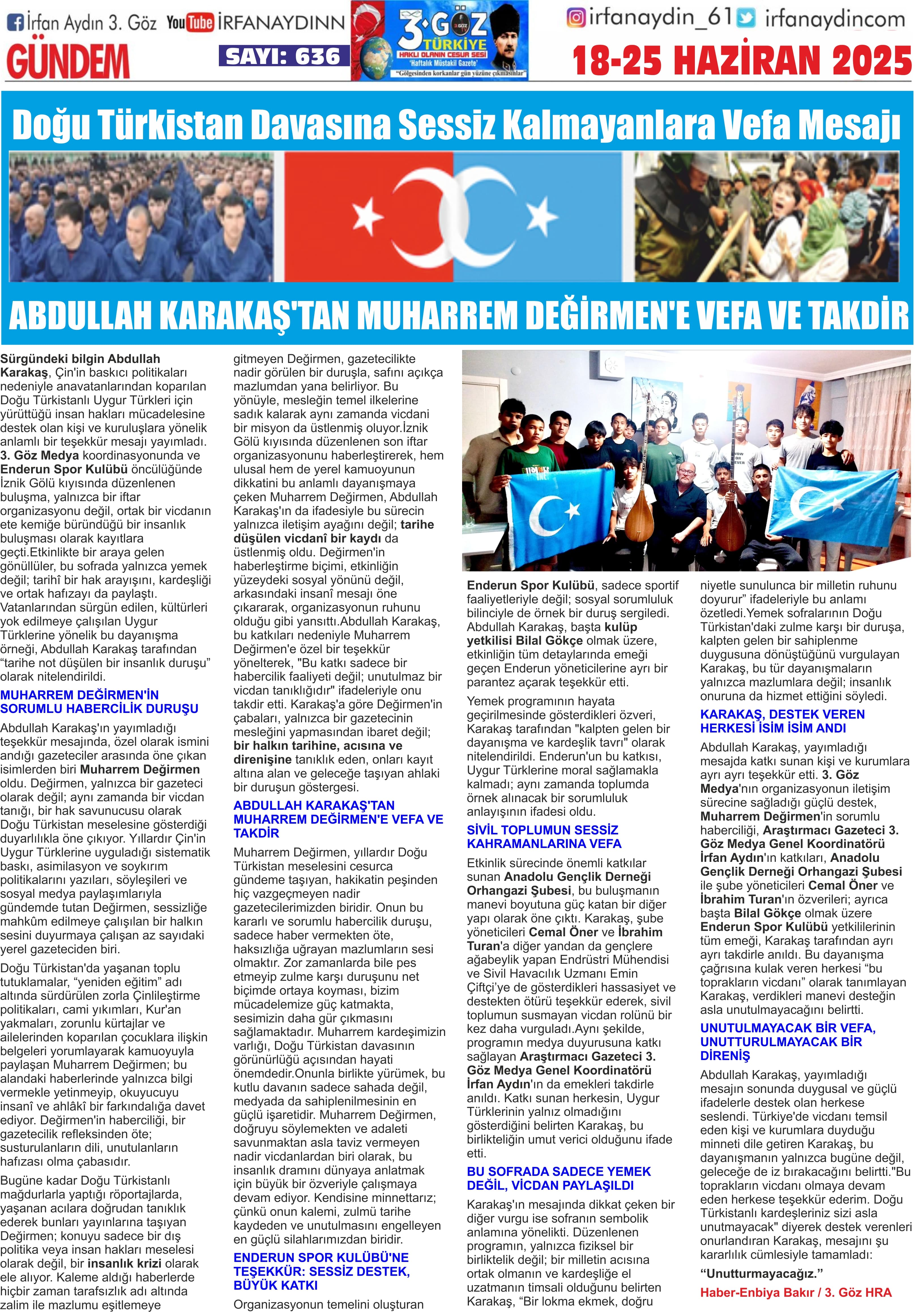 Doğu Türkistan etkinliği