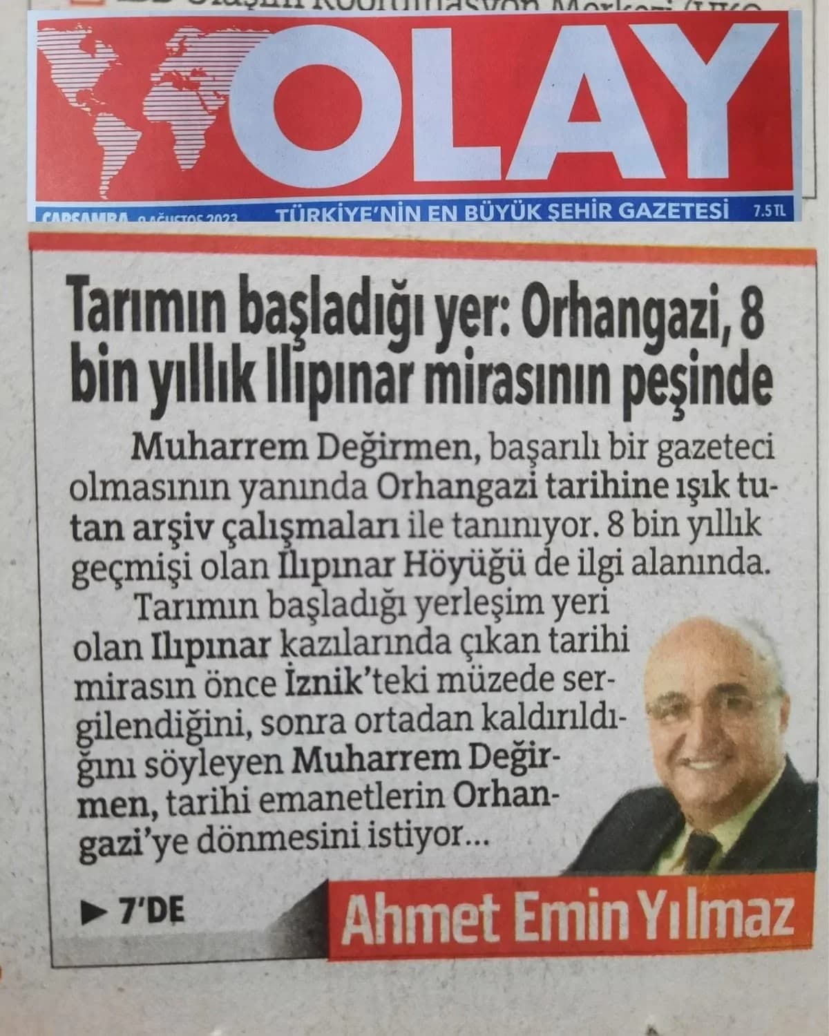 Tarımın başladığı yer:  Orhangazi, 8 bin yıllık Ilıpınar mirasının peşinde