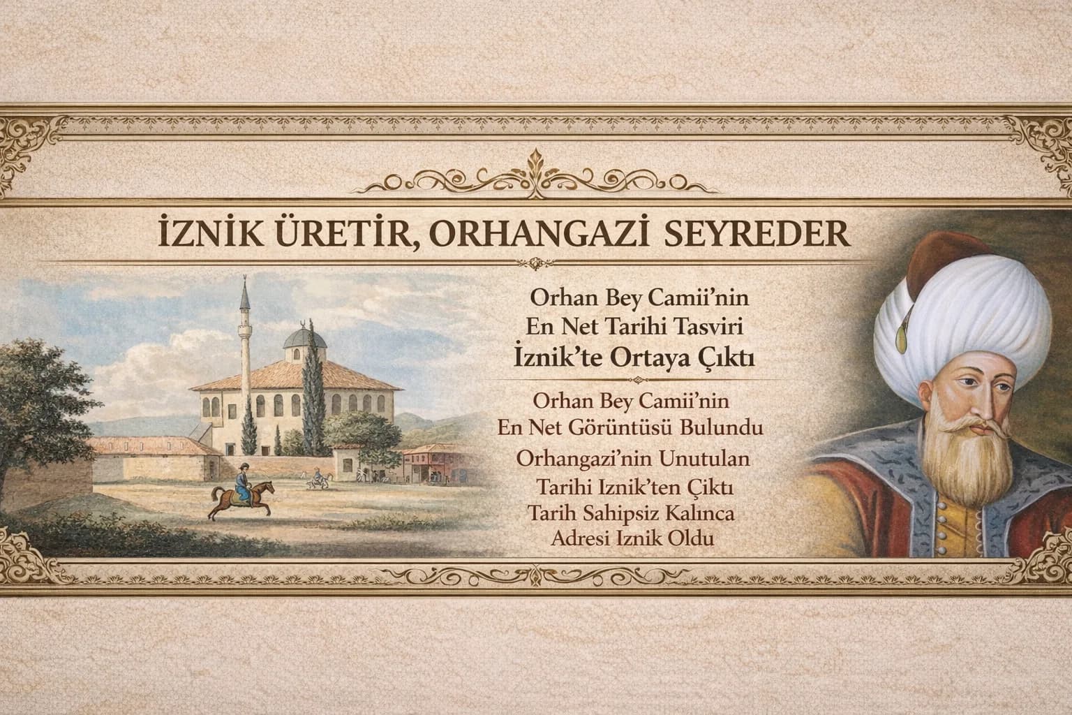 Orhan Bey Camii’nin En Net Görüntüsü Bulundu