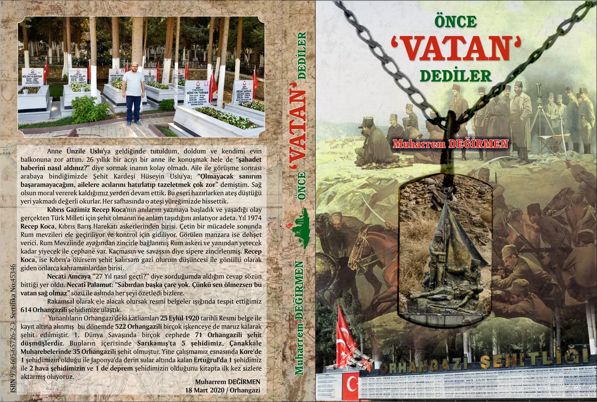 Muharrem Değirmen’den “Önce Vatan Dediler” kitabı