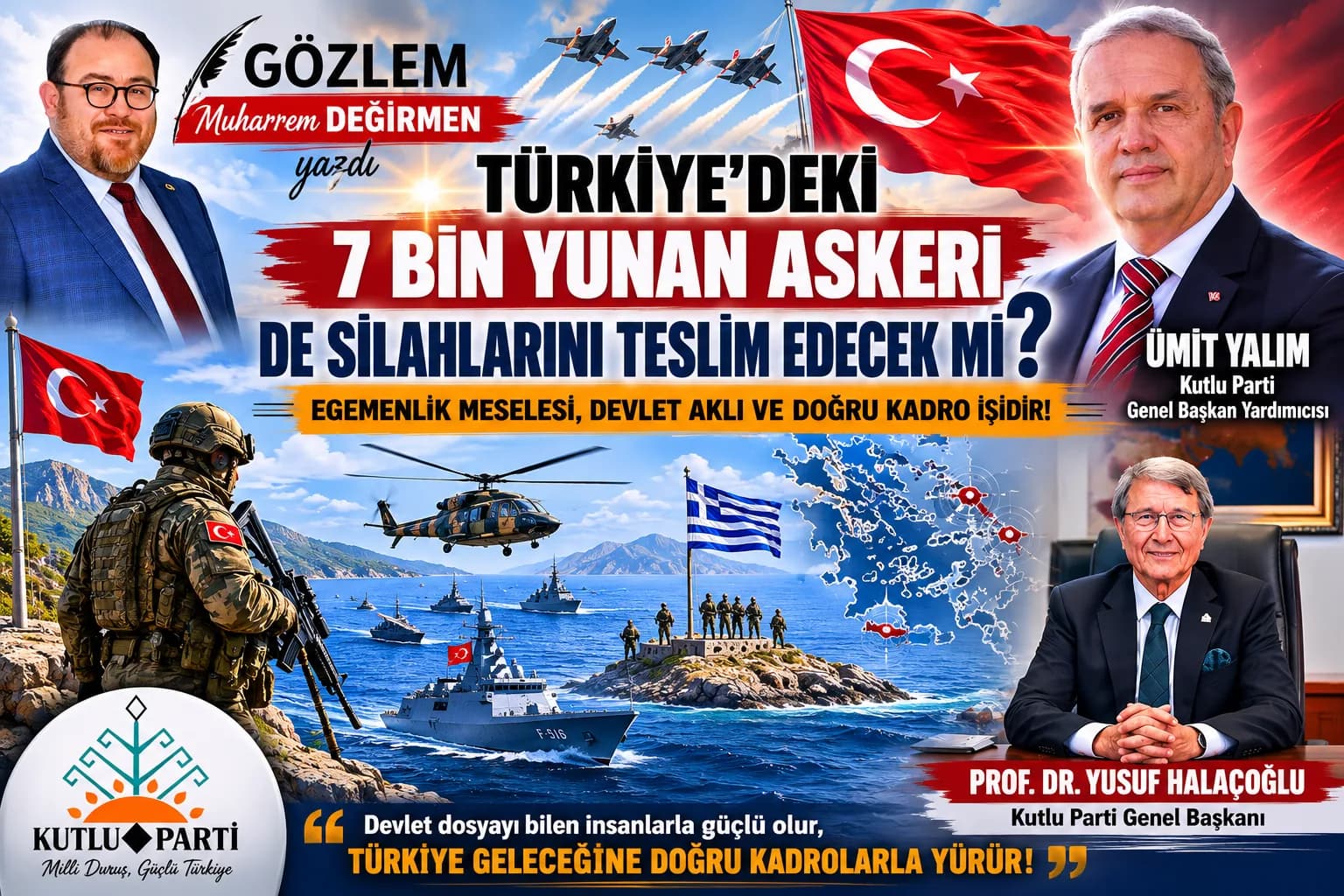 DEVLETİ YÖNETMEK KADRO İŞİDİR: HALAÇOĞLU, ÜMİT YALIM VE EGE’DE SORULMASI GEREKEN SORULAR